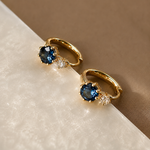 Load image into Gallery viewer, Azilis Zircon Hoop Earrings - 925 Sterling Silver