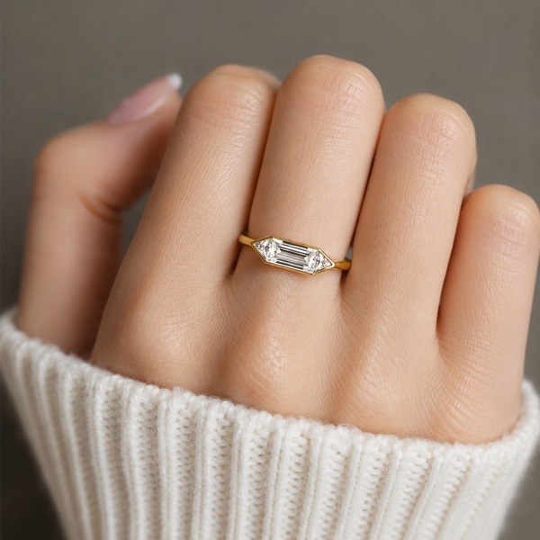1 Carat Moissanite Jewelry – 18K Gold-Plated 925 Sterling Silver