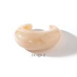 Load image into Gallery viewer, Geometric Acrylic Bracelet – Vintage Smooth Surface Statement Bangle