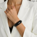 Load image into Gallery viewer, Chunky Brown Resin Bracelet – Irregular Sculptural Statement Bangle