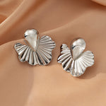 Load image into Gallery viewer, Floréa Gold Leaf Stud Earrings - Gold-Plated