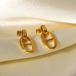 Load image into Gallery viewer, Kaeli Minimalist Chain Earrings – 18K Gold Waterproof