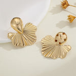 Load image into Gallery viewer, Floréa Gold Leaf Stud Earrings - Gold-Plated