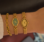 Load image into Gallery viewer, Velour Oval Women’s Watch – Vintage Quartz