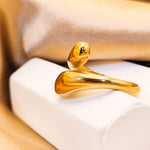 Load image into Gallery viewer, Ella Water Drop Gold Ring – 18K Gold-Plated