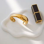 Load image into Gallery viewer, Fabi Minimalist Open Cuff Bracelet – Stainless Steel