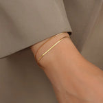 Load image into Gallery viewer, Julis Double Layer Chain Bracelet – 18K Gold-Plated