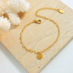 Load image into Gallery viewer, 18K Gold-Plated Stainless Steel Charm Bracelet