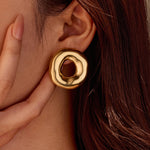 Load image into Gallery viewer, Éloria Bold Hoop Earrings – 18K Gold-Plated