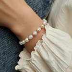 Load image into Gallery viewer, Pink Freshwater Pearl Bracelet – Adjustable Slide Chain