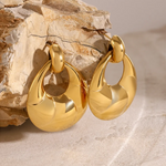 Load image into Gallery viewer, Stainless Steel Teardrop Shape Earrings