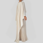 Load image into Gallery viewer, Celestine Pleated Cape Maxi Dress