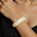 Load image into Gallery viewer, Chunky Brown Resin Bracelet – Irregular Sculptural Statement Bangle