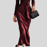 Load image into Gallery viewer, Luna Velvet Wine Midi