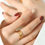 Load image into Gallery viewer, Sophia Three-Layered Ring - 18K Gold-Plated
