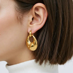 Load image into Gallery viewer, Stainless Steel Teardrop Shape Earrings