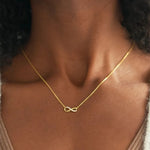 Load image into Gallery viewer, Evara Infinity Zircon Necklace – 925 Sterling Silver