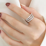 Load image into Gallery viewer, Sophia Three-Layered Ring - 18K Gold-Plated