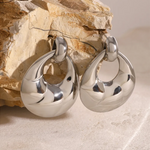 Load image into Gallery viewer, Stainless Steel Teardrop Shape Earrings