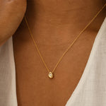 Load image into Gallery viewer, Juhi Water Drop Pendant Necklace – 14K Gold & Silver-Plated