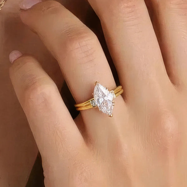 3 Carat Moissanite 925 Sterling Silver Diamond Ring