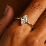 Load image into Gallery viewer, 2 Carat Moissanite 925 Sterling Silver Diamond Ring