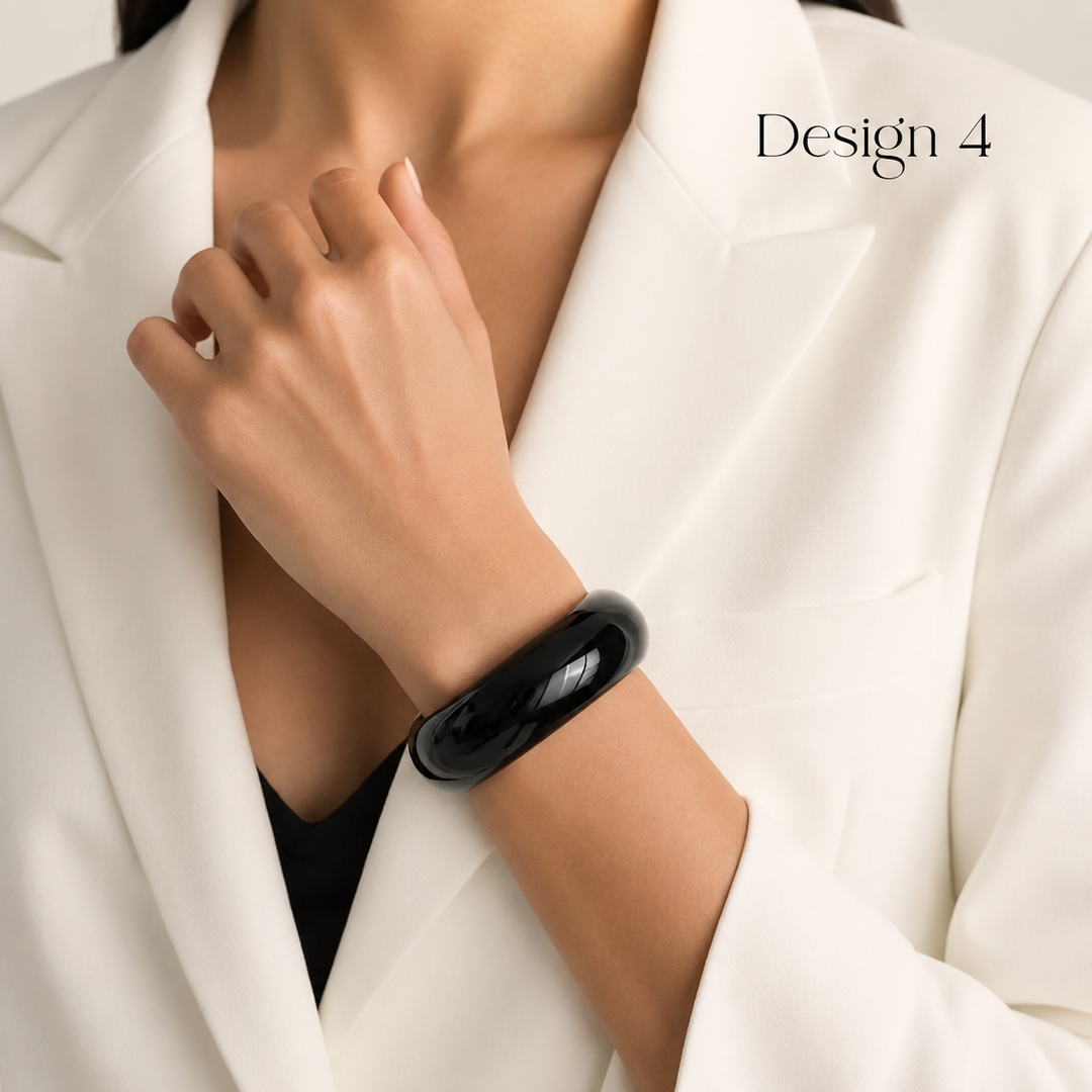 Isabell Chunky Resin Bangle Bracelet