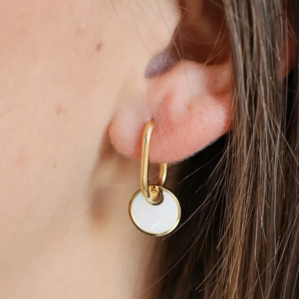 Marélis Mother-of-Pearl Drop Earrings - 18K Gold-Plated