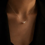 Load image into Gallery viewer, Mireya Pearl Pendant Necklace - 925 Sterling Silver
