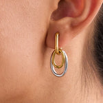 Load image into Gallery viewer, Addison Interlocked Hoop Earrings - 18K Gold-Plated
