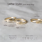 Load image into Gallery viewer, Alba Personalized Wrap Ring – 14K Gold &amp; Silver-Plated
