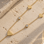 Load image into Gallery viewer, Amoura Heart Zircon Necklace – 18K Gold-Plated
