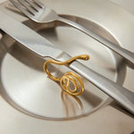 Load image into Gallery viewer, Aria Serpent Zirconia Ring – 18K Gold-Plated

