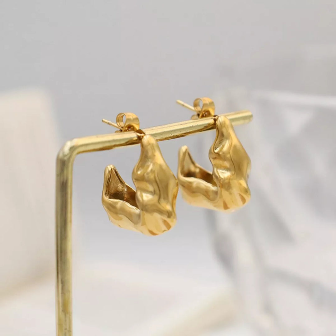 Aria Stud Earrings - 18K Gold-Plated