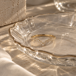 Load image into Gallery viewer, Aria V-Shaped Zirconia Ring – 18K Gold-Plated
