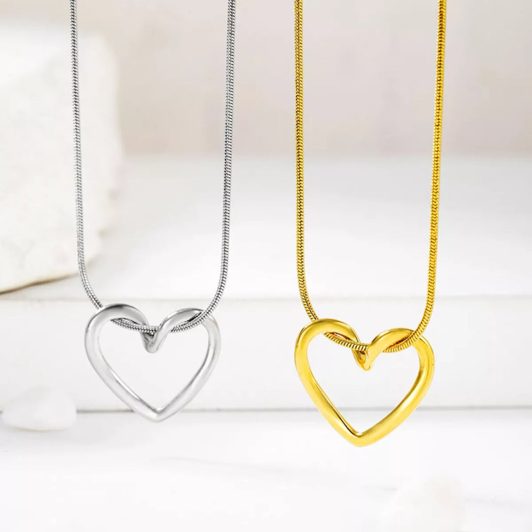 Arielle Heart Necklace – 18K Gold-Plated