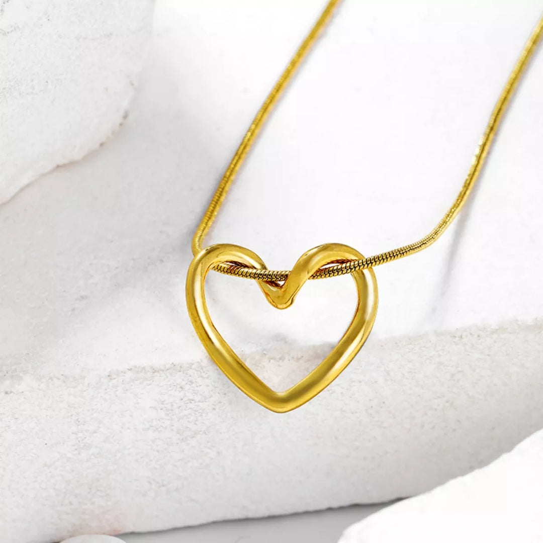 Arielle Heart Necklace – 18K Gold-Plated
