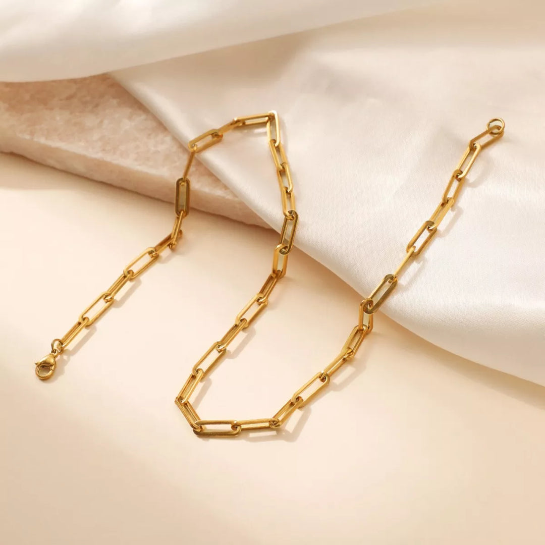Aviene Chain Necklace – 18K Gold-Plated