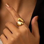 Load image into Gallery viewer, Belle Bypass Ring – 18K Gold &amp; Silver-Plated
