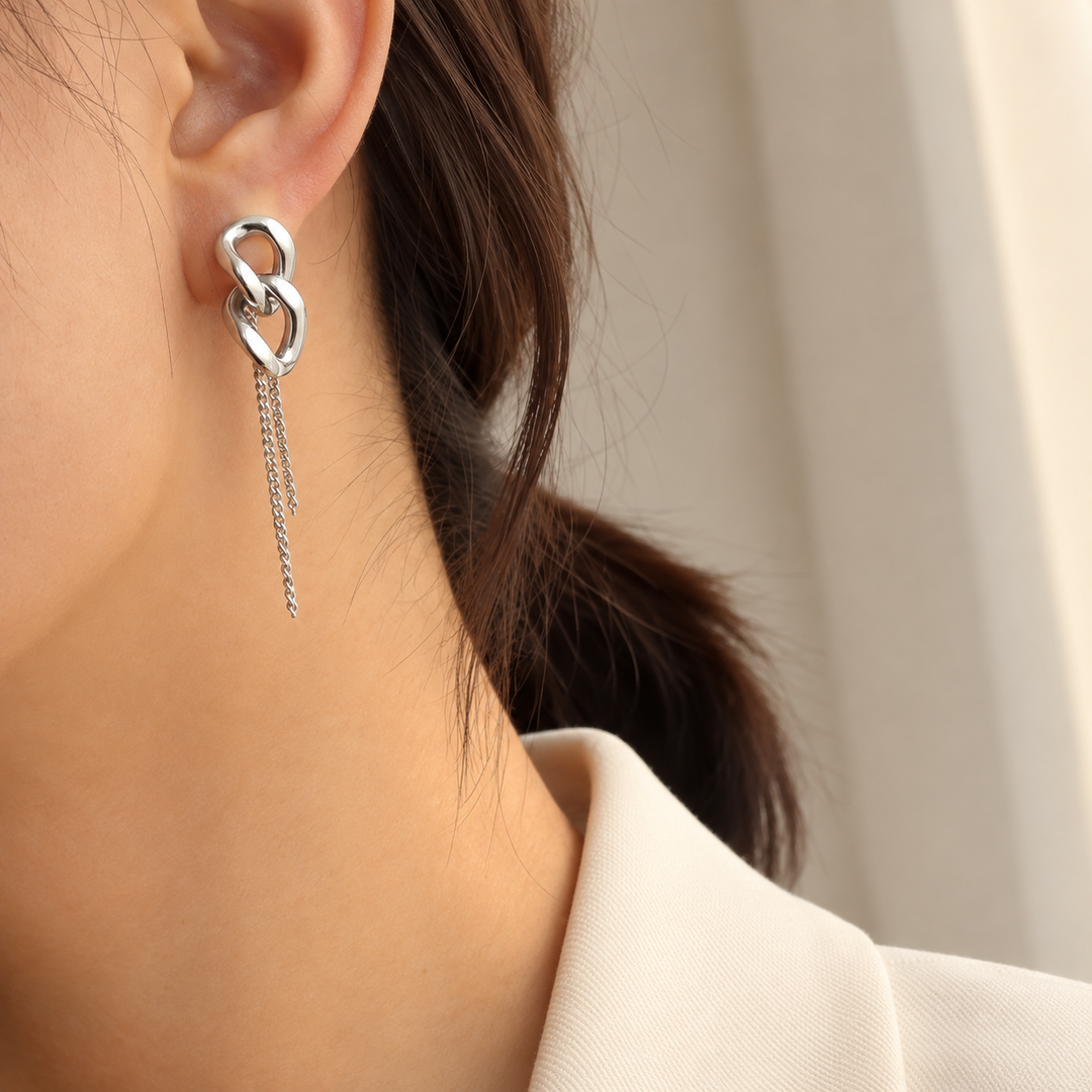 Bellisse Link Earrings – Gold-Plated