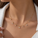 Load image into Gallery viewer, Célestia Cherry Charm Necklace – 18K Gold-Plated
