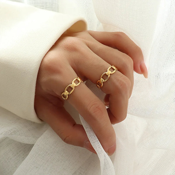 Cassie Adjustable Ring – 18K Gold-Plated