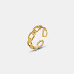 Load image into Gallery viewer, Cassie Adjustable Ring – 18K Gold-Plated
