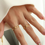 Load image into Gallery viewer, Cassie Adjustable Ring – 18K Gold-Plated
