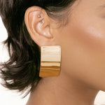 Load image into Gallery viewer, Cassie Geometric Earrings - 18K Gold-Plated &amp; Silver-Plated

