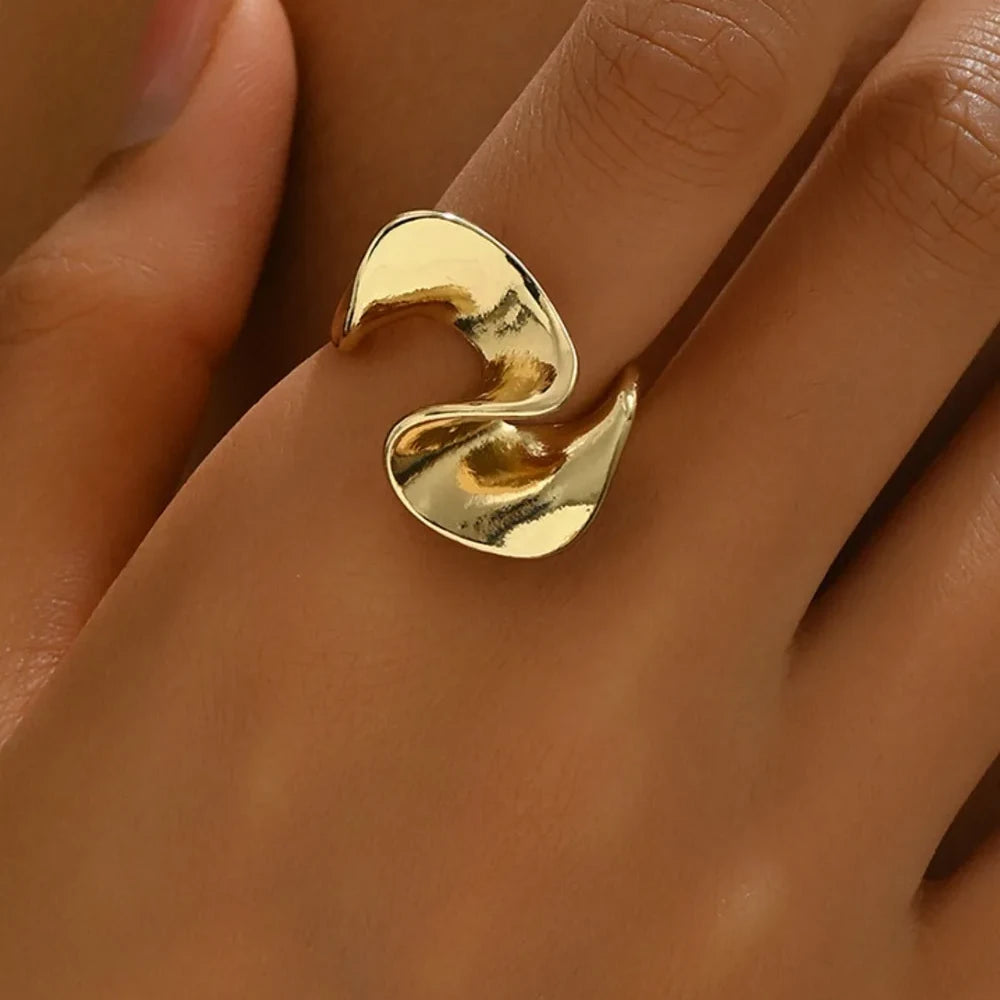 Chérie Geometric Ring - 18K Gold-Plated