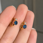 Load image into Gallery viewer, Azilis Zircon Hoop Earrings - 925 Sterling Silver
