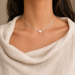 Load image into Gallery viewer, Gigi Minimalist Heart Pendant Necklace – 18K Gold-Plated Waterproof
