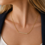 Load image into Gallery viewer, Blythe Zirconia Necklace – 18K Gold-Plated
