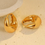 Load image into Gallery viewer, Chloe Classic Gold Hoop Earrings – 18K Gold-Plated
